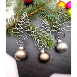 3er Set Christbaumschmuck, Farbauswahl