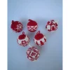 6er Set gestrickte Weihnachtsbaumkugeln