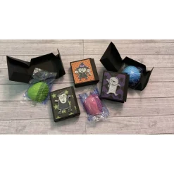 3er Set Goodies / Gastgeschenke zu Halloween oder für einen Geburtstag, Mini Geschenkverpackung inkl. Schleckmuschel