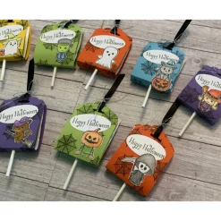 10er Set Goodies / Gastgeschenke zu Halloween oder für einen Geburtstag inkl. Lutscher / Lolli, Mitbringsel, Handarbeit