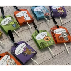 10er Set Goodies / Gastgeschenke zu Halloween oder für einen Geburtstag inkl. Lutscher / Lolli, Mitbringsel, Handarbeit