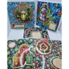 5er Set handgefertigte Weihnachtskarten 15x15 cm mit Umschlägen – verschiedene Motive