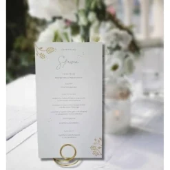 2er Set Kartenhalter für Platz-, Namenskarten und Menü oder Tischnummern , Farbauswahl