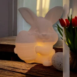 3er Set LED Teelichthalter Osterhase aus PLA | Nachhaltige Osterdeko | 3D-Druck Hasen | Frühlingsdeko Geschenk