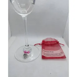 8er Set Markierungsringe für Stielgläser, Glückssymbole, Acrylperlen