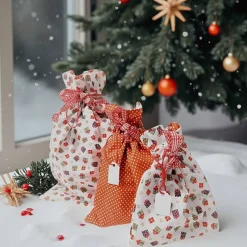 3er Set Nikolaussäckchen, Weihnachtssäckchen, Geschenkebeutel