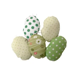 5er Set Ostereier aus Stoff zum aufhängen
