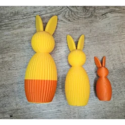 3er Set Osterhasen / minimalistisches Design / Blickfang / Farbtupfer / Geschenk / Deko