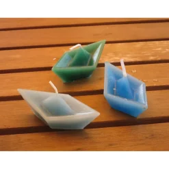 3er Set Papierbootkerze Schwimmkerze Art.Nr.KE2