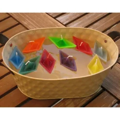3er Set Papierbootkerze Schwimmkerze Art.Nr.KE2