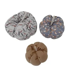 3-er Set Stoffkürbisse, herbstliche Deko-Kürbisse