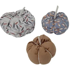 3-er Set Stoffkürbisse, herbstliche Deko-Kürbisse