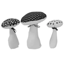 3-er Set Stoffpilze, herbstliche Deko-Pilze