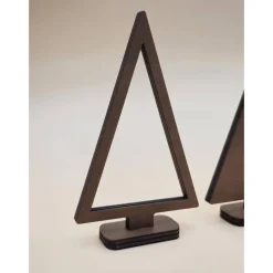 2er Set Tannenbaum aus Holz Line Art minimalistisches Design modern abstrakter Weihnachtsbaum Weihnachtsdeko Weihnachten