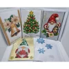 5er Set Weihnachts Grußkarten Diamond Painting – B6 11,5 x 16,5 cm handgefertigt mit Umschlägen