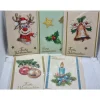 5er Set Weihnachts Grußkarten Diamond Painting – C6 10,5 x 14,8 cm handgefertigt mit Umschlägen