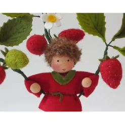 Erdbeere - Blumenkind - Jahreszeitentisch - Waldorf Art - Art.Nr.SO24