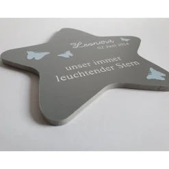 Erinnerung an ein Sternenkind | Stern wetterfest / Grabdeko