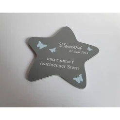 Erinnerung an ein Sternenkind | Stern wetterfest / Grabdeko