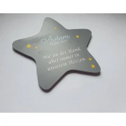 Erinnerung an ein Sternenkind | Stern wetterfest / Grabdeko