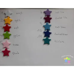 Erinnerung an ein Sternenkind, Geschenk für Sterneneltern, individuelle gestaltetes Trauergeschenk, weißer Stern Stern