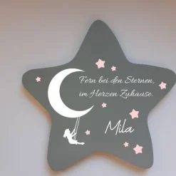 Erinnerung an ein Sternenkind | Stern wetterfest / Grabdeko