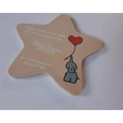 Erinnerung an ein Sternenkind, Geschenk für Sterneneltern, Kindergrab, Stern als Grabdeko oder Grabschmuck, Tod,Trauer