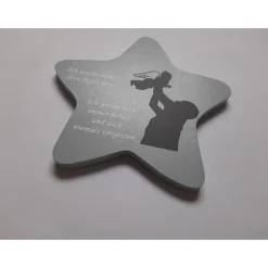 Erinnerung an ein Sternenkind, Geschenk für Sternenpapa, Kindergrab, Stern als Grabdeko oder Grabschmuck, Tod,Trauer