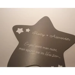 Erinnerung an ein Sternenkind | Stern wetterfest / Grabdeko