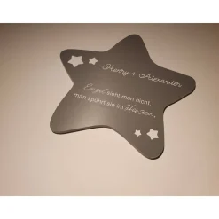 Erinnerung an ein Sternenkind | Stern wetterfest / Grabdeko
