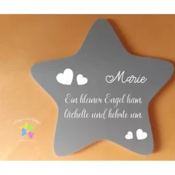 Erinnerung an ein Sternenkind | Stern wetterfest / Grabdeko
