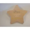 Erinnerung an Sternenkind, Verstorbene, Geschenk für Angehörige, Stern aus Holz für Mama Papa Oma Opa, Anstatt Trauerka