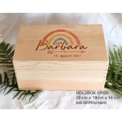 Erinnerungsbox aus Holz im Design Pfeil