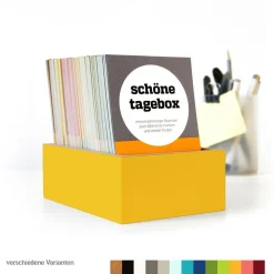 Erinnerungsbox SCHÖNETAGEBOX immerwährender Kalender und Tagebuch zum Sammeln schöner Momente