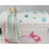 Erinnerungsbox Truhe GEBURT TAUFE BABY rosa-mint