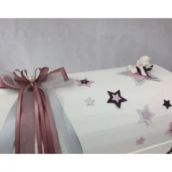 Erinnerungsbox Truhe STERNENKIND altrosa-hellgrau