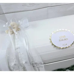 Erinnerungsbox Truhe TAUFE KOMMUNION KONFIRMATION - Gold