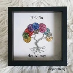 Erinnerungsgeschenk als Drahtbaum/ Mini Drahtschneckenbaum Geschenk/ Lehrerabschied/ Lehrergeschenk/ Schulabschied