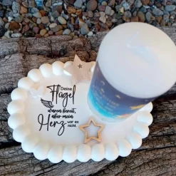Erinnerungskerze Kleiner Engel Trostlicht Sternenkind für deine Gedenkecken