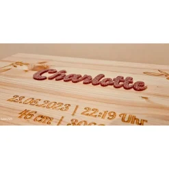 Erinnerungskiste Baby Erinnerungsbox, Geschenk Geburt, Erinnerungsbox Baby, Personalisiertes Geschenk Baby, FSC zertifi