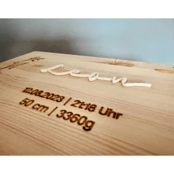 Erinnerungskiste Baby Erinnerungsbox, Geschenk Geburt, Erinnerungsbox Baby, Personalisiertes Geschenk Baby, FSC zertifi