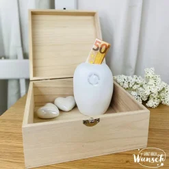 Erinnerungskiste zur Hochzeit | Personalisierte Erinnerungsbox | Holzkiste mit Gravur | Geschenk zur Hochzeit | Erinneru