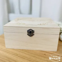 Erinnerungskiste zur Hochzeit | Personalisierte Erinnerungsbox | Holzkiste mit Gravur | Geschenk zur Hochzeit | Erinneru