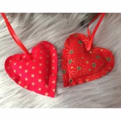 6er-Set Dekoherz Geschenkanhänger rot gold grün