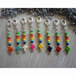 8er-Set farbenfrohe Gastgeschenke / Mitbringsel / Mitgebsel / Charms