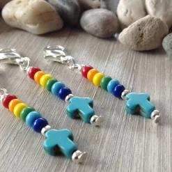 3er-Set farbenfrohe Gastgeschenke / Mitbringsel / Mitgebsel / Charms