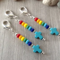 3er-Set farbenfrohe Gastgeschenke / Mitbringsel / Mitgebsel / Charms