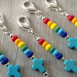 5er-Set farbenfrohe Gastgeschenke / Mitbringsel / Mitgebsel / Charms