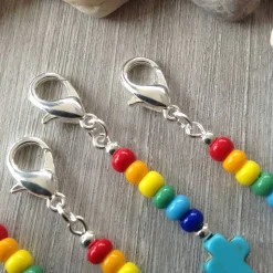 5er-Set farbenfrohe Gastgeschenke / Mitbringsel / Mitgebsel / Charms