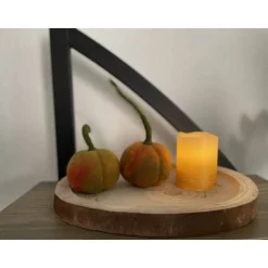 2er-Set kleine gefilzte Kürbisse mit den Stillen – handgemachte Herbstdeko aus Wollfilz, ca. 5 × 6 cm groß
